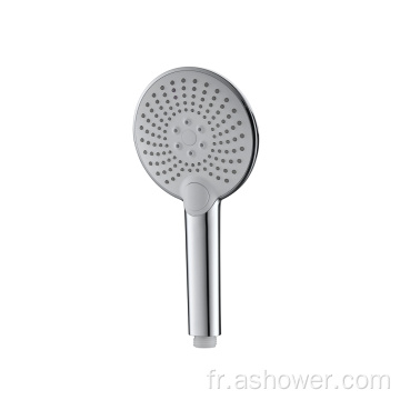 Douche à main ronde de 120 mm triple fonction